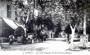 Medea - Cafe glacier et Portes d'Alger